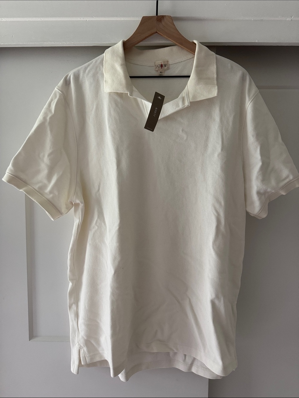 J. Crew Off-White Polo Shirt